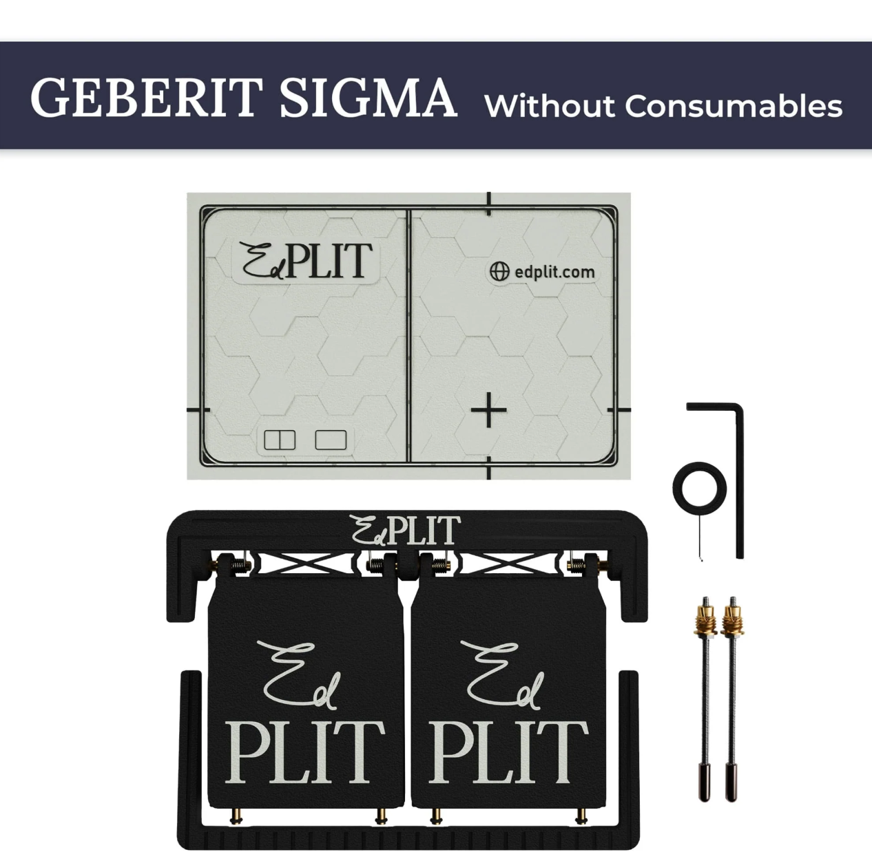 Versteckter M4 EDPLIT Drücker - rahmenlose Unterputz-Spülung