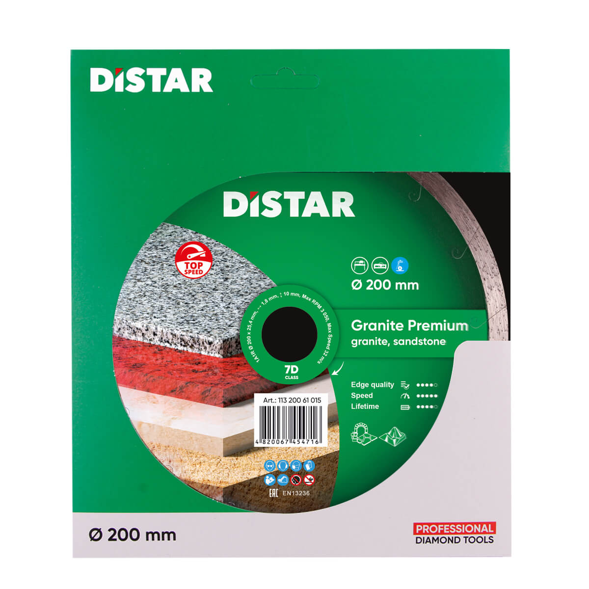 Distar Disco de corte diamante 1A1R 200 Granito Premium