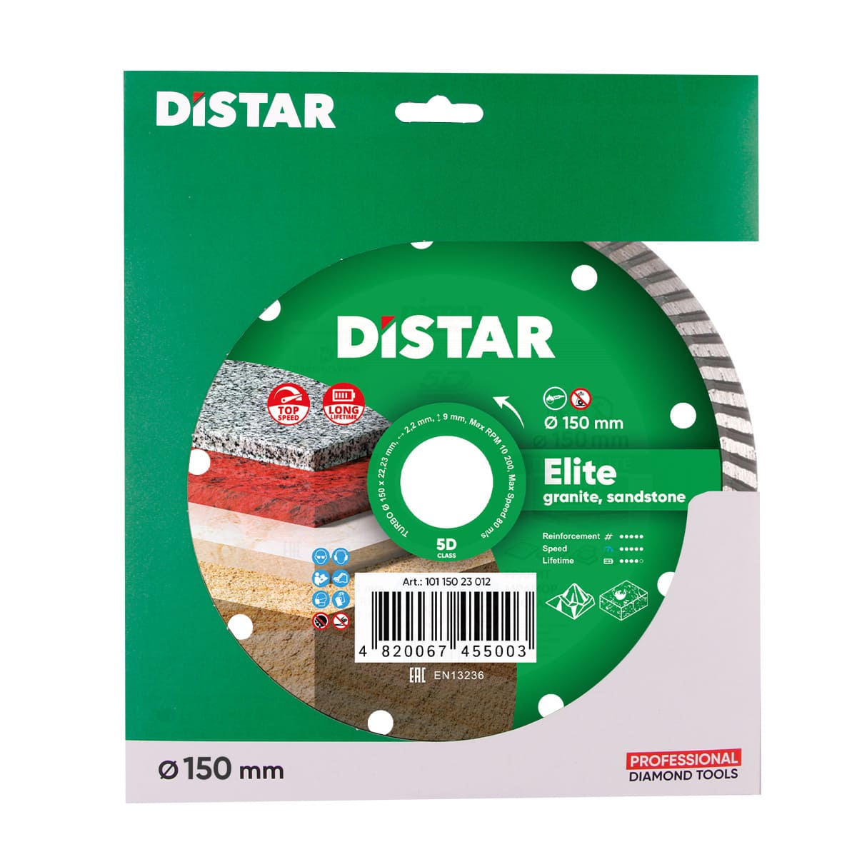 Distar Disco de corte diamantado Turbo 150 Elite