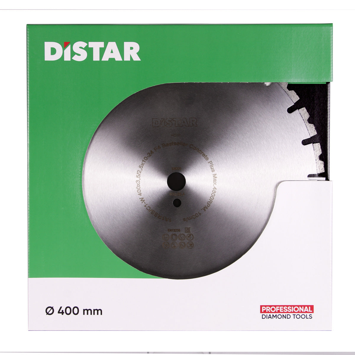 Distar Disco de corte diamantado 1A1RSS 400 Bestseller Concrete Plus
