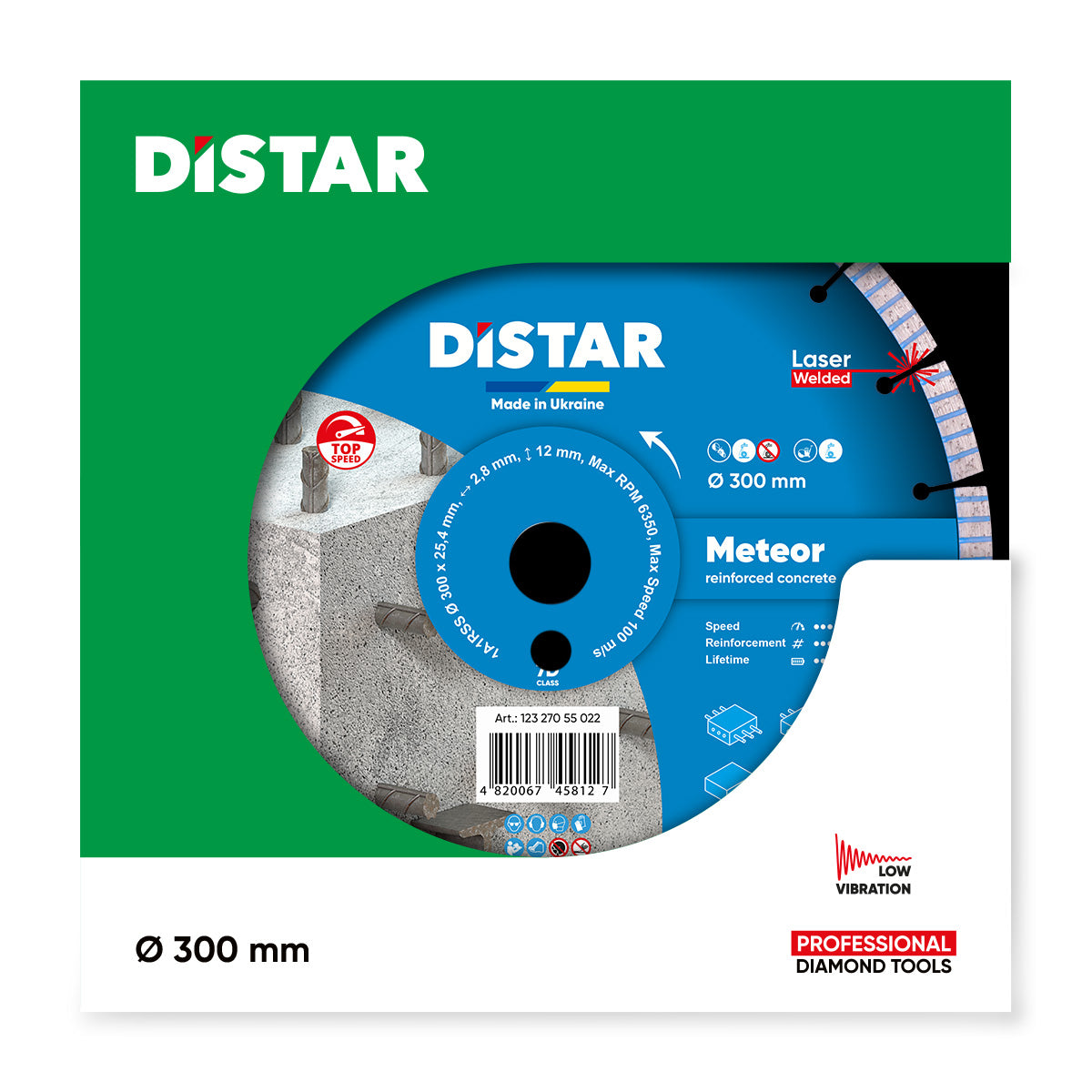 Distar Disco de corte diamante 1A1RSS 300 Meteoro