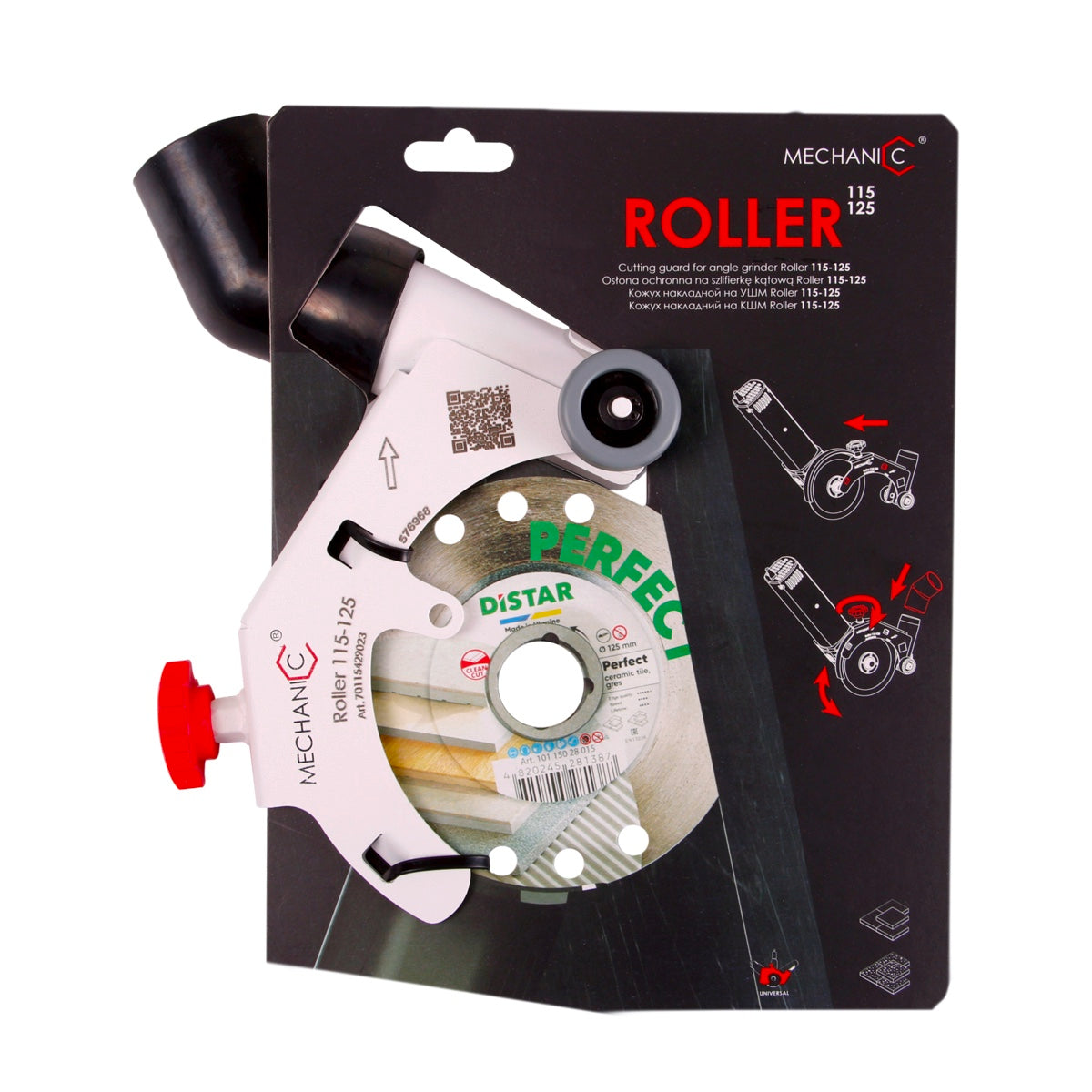 Distar Protector de corte Rodillo Mecánico 115-125