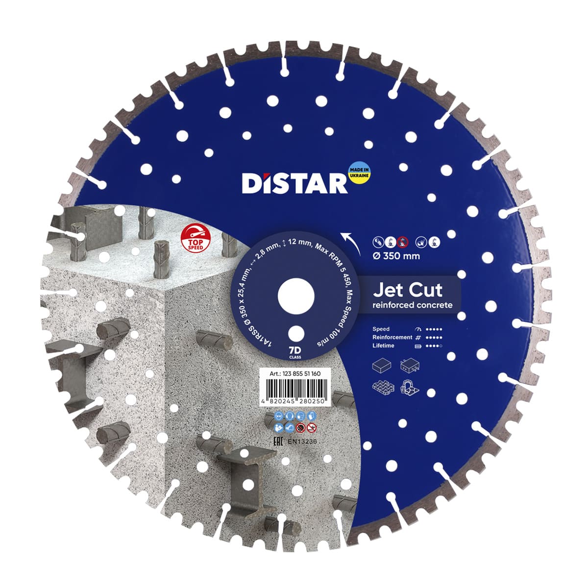 Disco de corte diamante Distar 1A1RSS/C3-W 400x3,2/2,2x12x25,4-28 F4 JetCUT