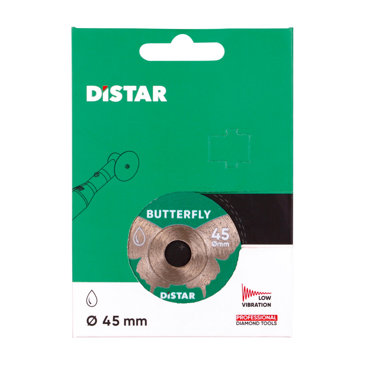 Disco de corte diamante Distar 1A1R 45x0,6x9,6h Butterfly