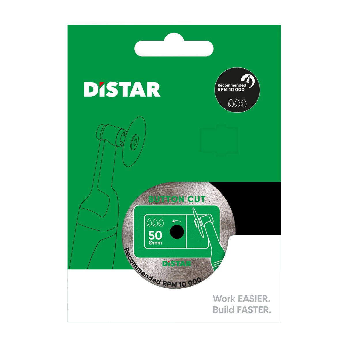 Disco de corte diamante Distar 1A1R 50x0,8x5,8 ButtonCut