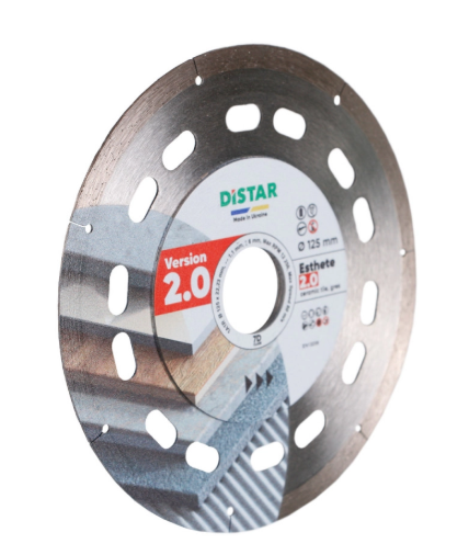 Disco Esthete 2.0 Ø125 mm para gres porcelánico duro.Esthete 2.0 1A1R 125x1,1x6x22,23