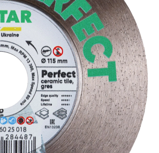 Disco Perfect Ø115 mm para corte en seco y húmedo. 1A1R 115x1,5x25x22,23H