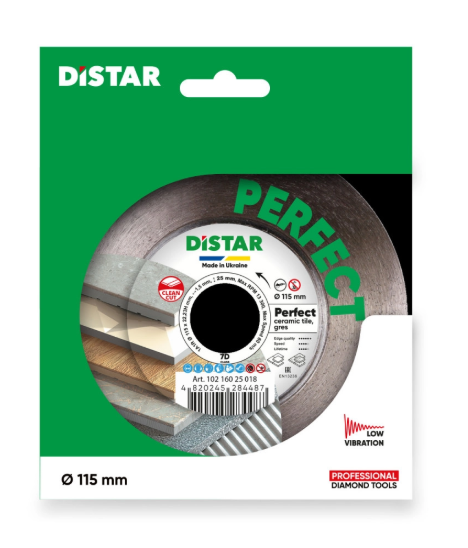 Disco Perfect Ø115 mm para corte en seco y húmedo. 1A1R 115x1,5x25x22,23H
