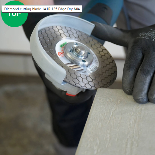 Disco Edge Dry Ø125 mm para gres porcelánico. 1A1R 125x1,6x25x22,23