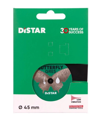 Disco de corte y rectificado en húmedo/seco para gres porcelánico. Ideal para limpieza de juntas y restauración. Butterfly 1A1R 45x0,6x5,8