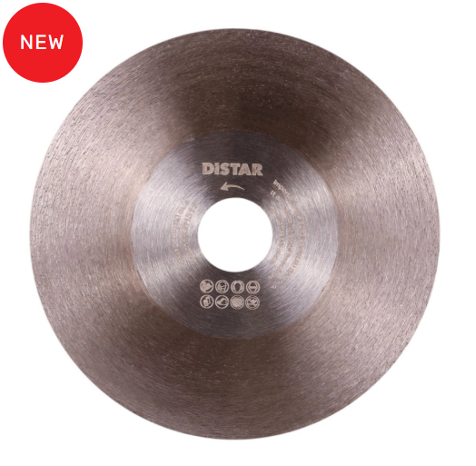 Disco Galaxy Ø125 mm para corte de gres porcelánico de gran espesor. Galaxy 1A1R 125x30x22,23
