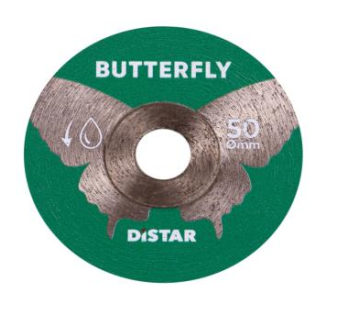 Disco Butterfly 50mm mini amoladora. Corte fino y limpio en gres porcelánico Butterfly 1A1R 50x0,6x5,8
