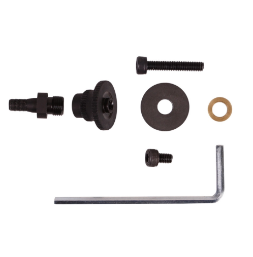 Adaptador universal para fijación segura de herramientas diamantadas en mini amoladora.