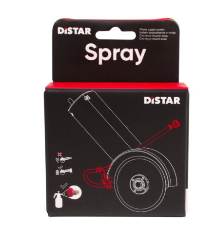 Sistema de suministro de agua Spray. Refrigeración continua de la herramienta y limpieza durante el trabajo de perforacion y corte.