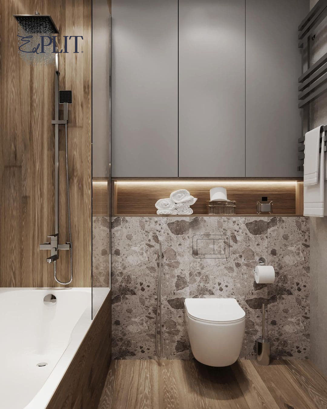 Pulsador Invisible M1 EDPLIT - Compatible con Geberit, AlcaPlast, TECE, Delta, OLI, Jomotech