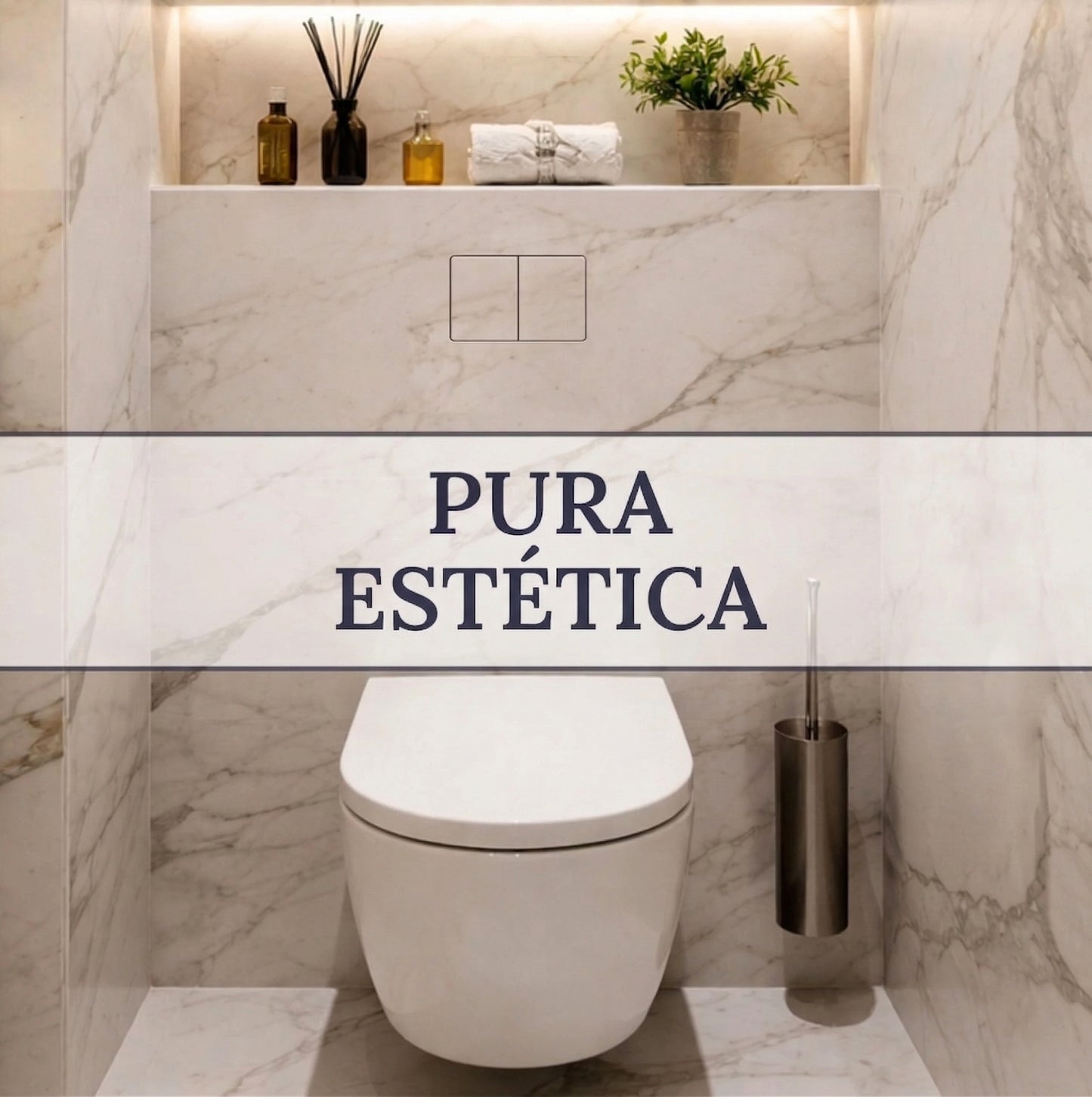 Pulsador Invisible M4 EDPLIT 11 en 1  Descarga oculta sin marco