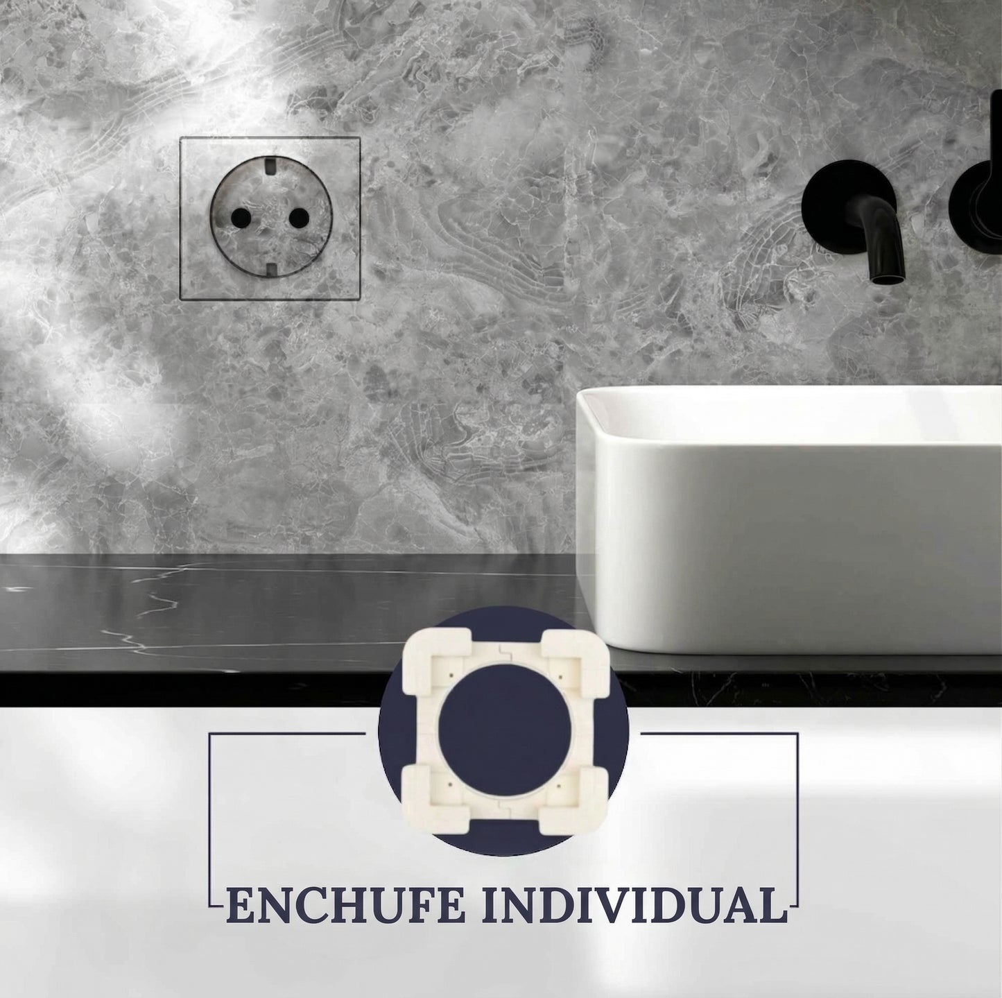 Sistema Electricidad Integrado Edplit - Pack  Completo (Mecanismos + Marco)