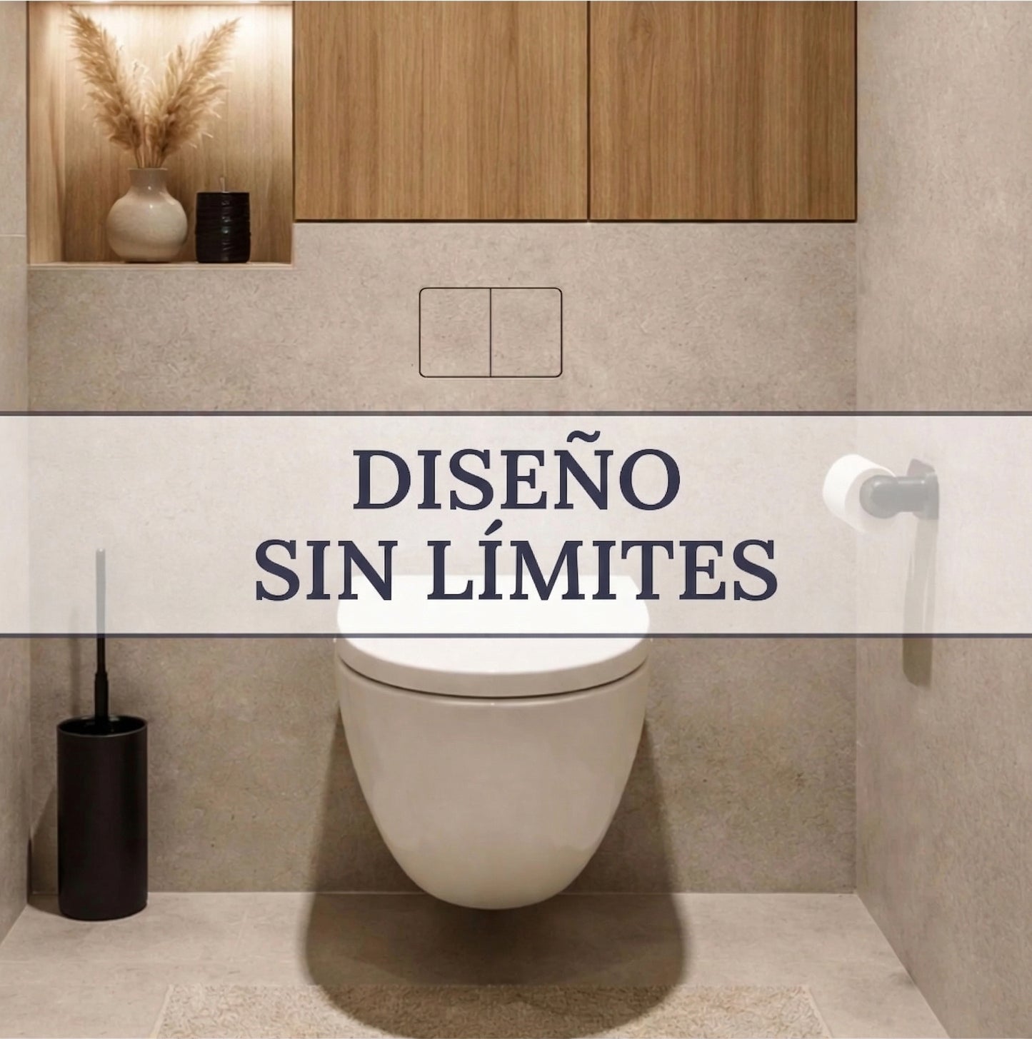 Pulsador Invisible M4 EDPLIT 11 en 1  Descarga oculta sin marco