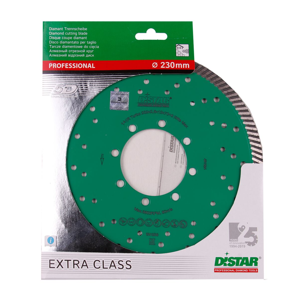 Distar Disco de corte diamantado Turbo 232x70 Elite Max