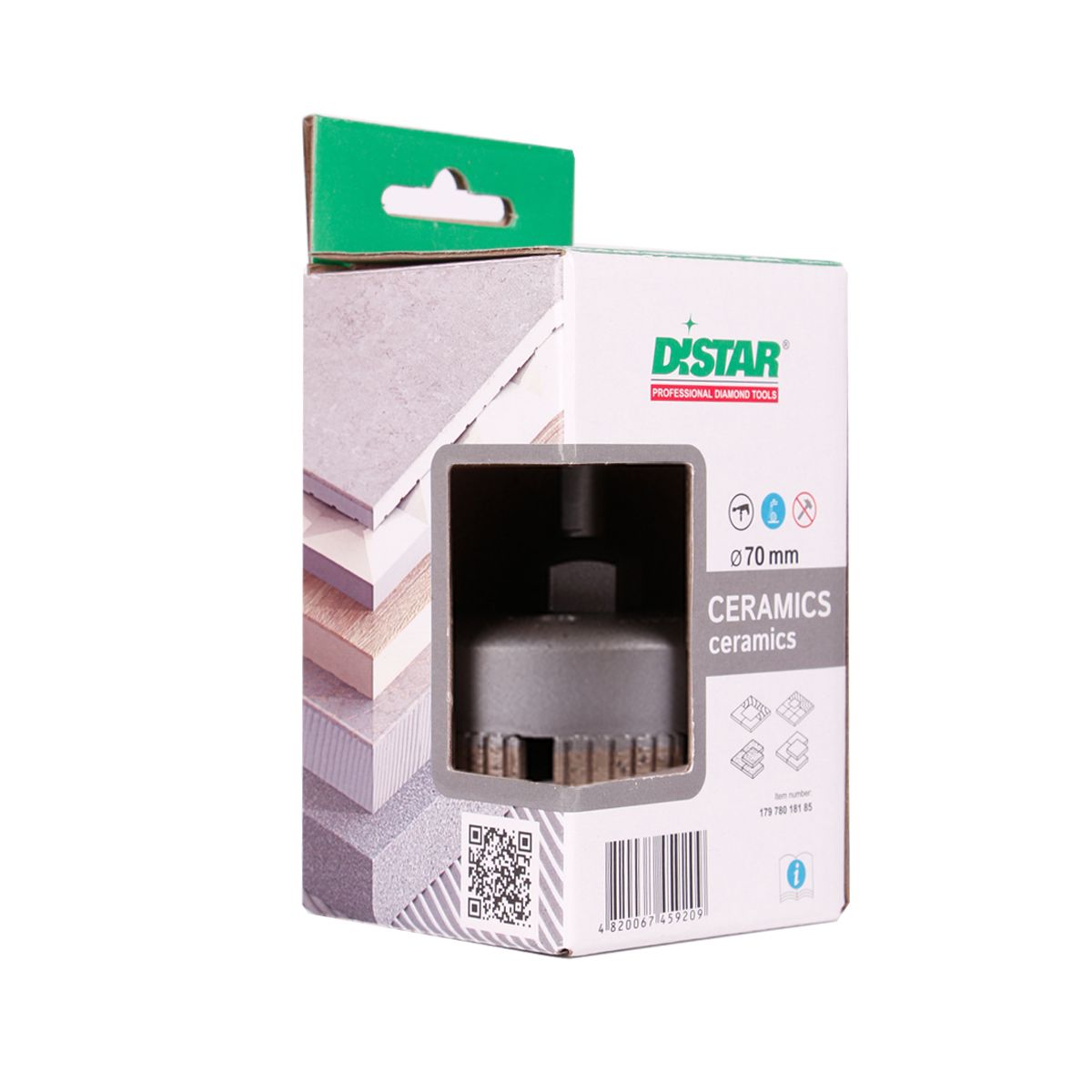 Distar Broca diamantada DDS-W 70x47 S10 Cerámica
