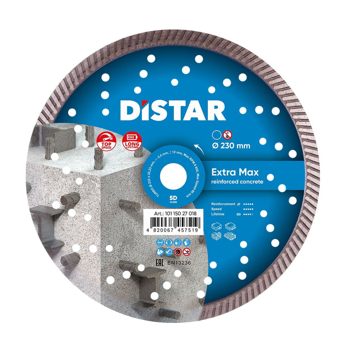 Distar Disco de corte diamantado Turbo 232 Extra Max
