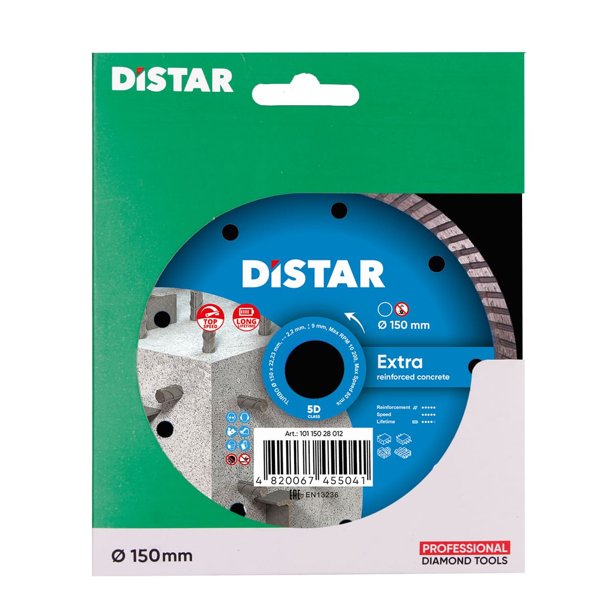 Distar Disco de corte diamantado Turbo 150 Extra