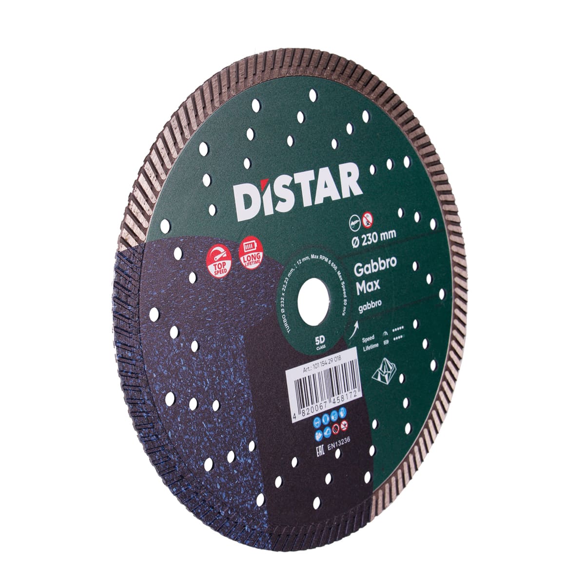 Distar Disco de corte diamante Turbo 232 Gabbro Max