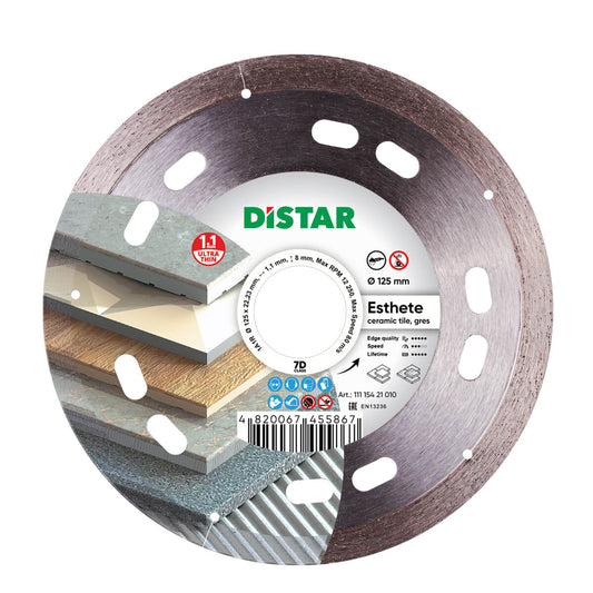 Distar Disco de corte diamante 1A1R 125 Esteta