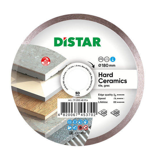 Distar Disco de corte de diamante 1A1R 180 Cerámica dura