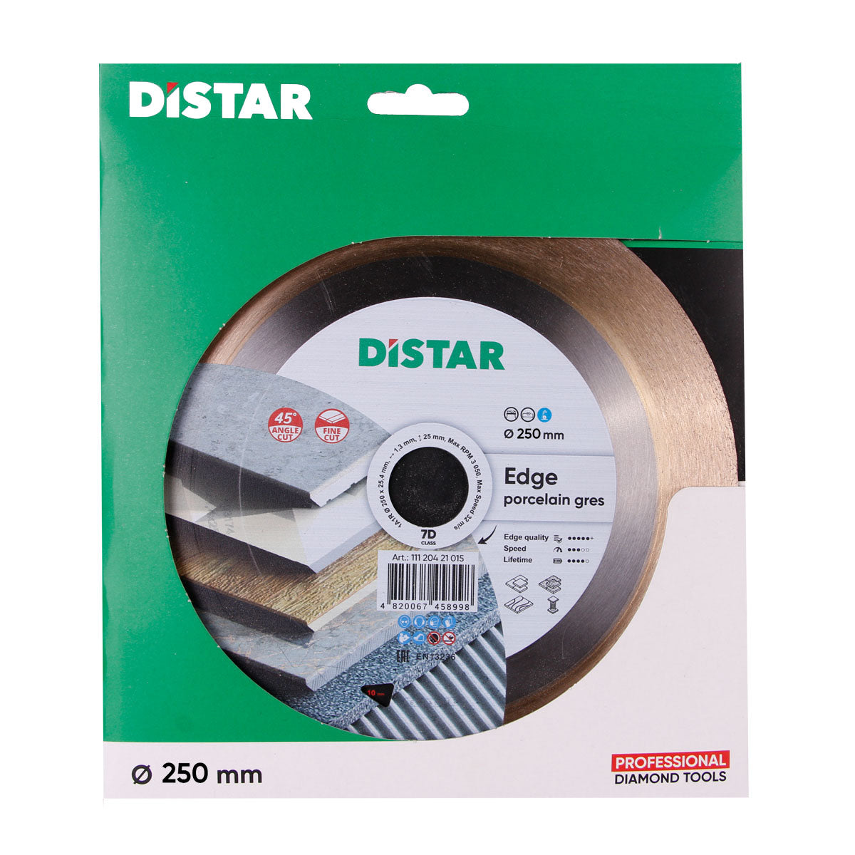 Distar Disco de corte diamante 1A1R 250 Filo