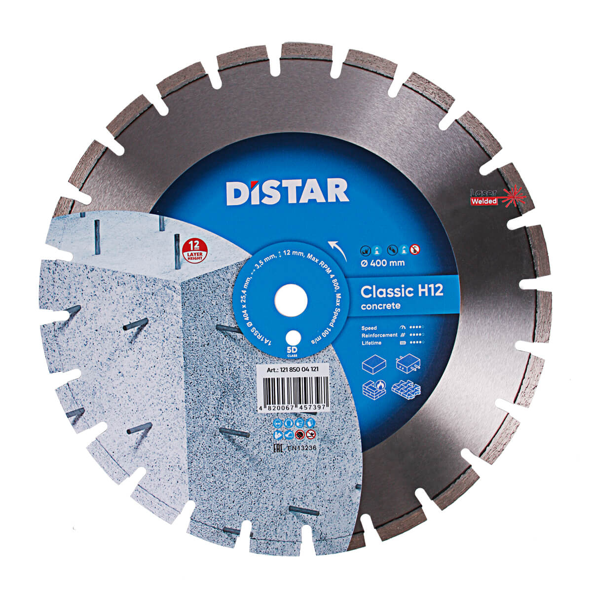 Distar Disco de corte diamantado 1A1RSS 404 Classic H12
