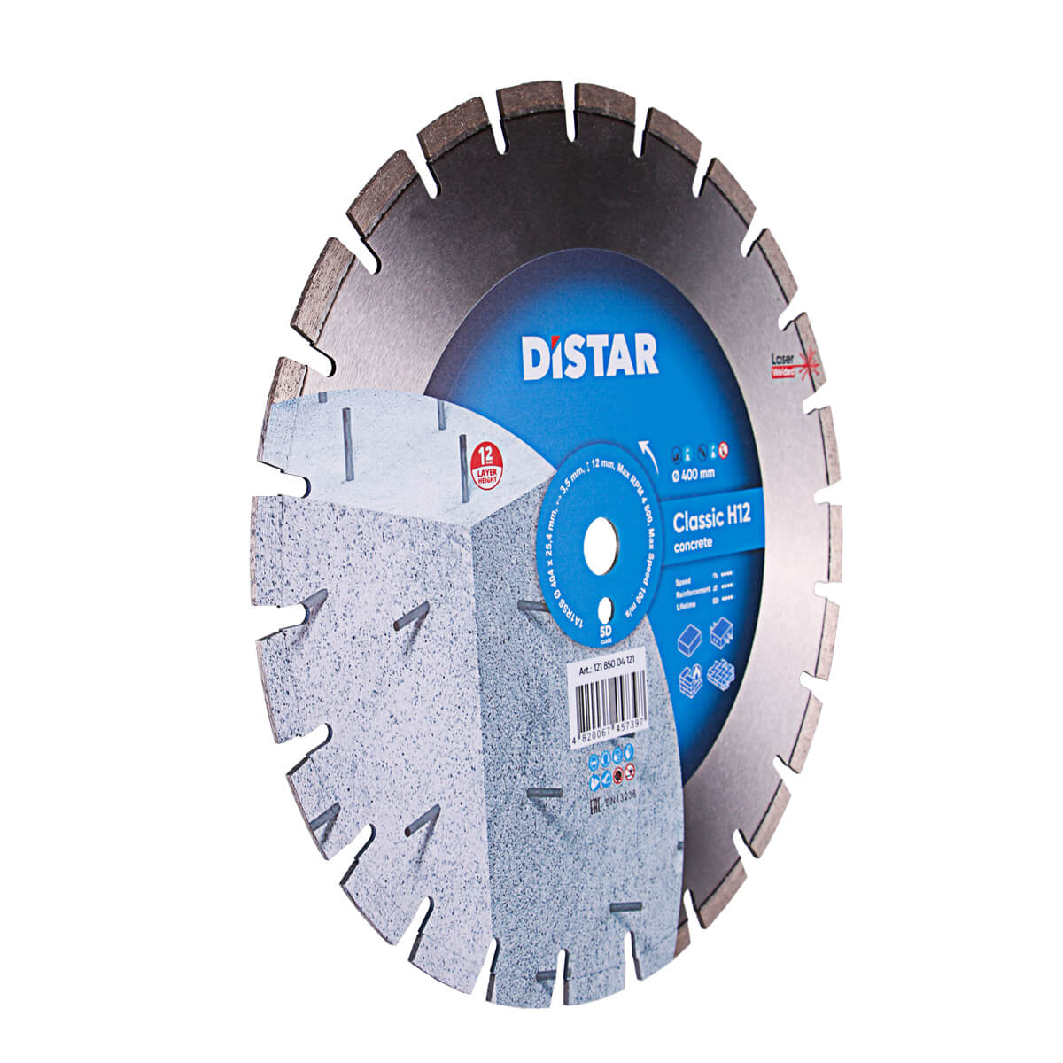 Distar Disco de corte diamantado 1A1RSS 404 Classic H12