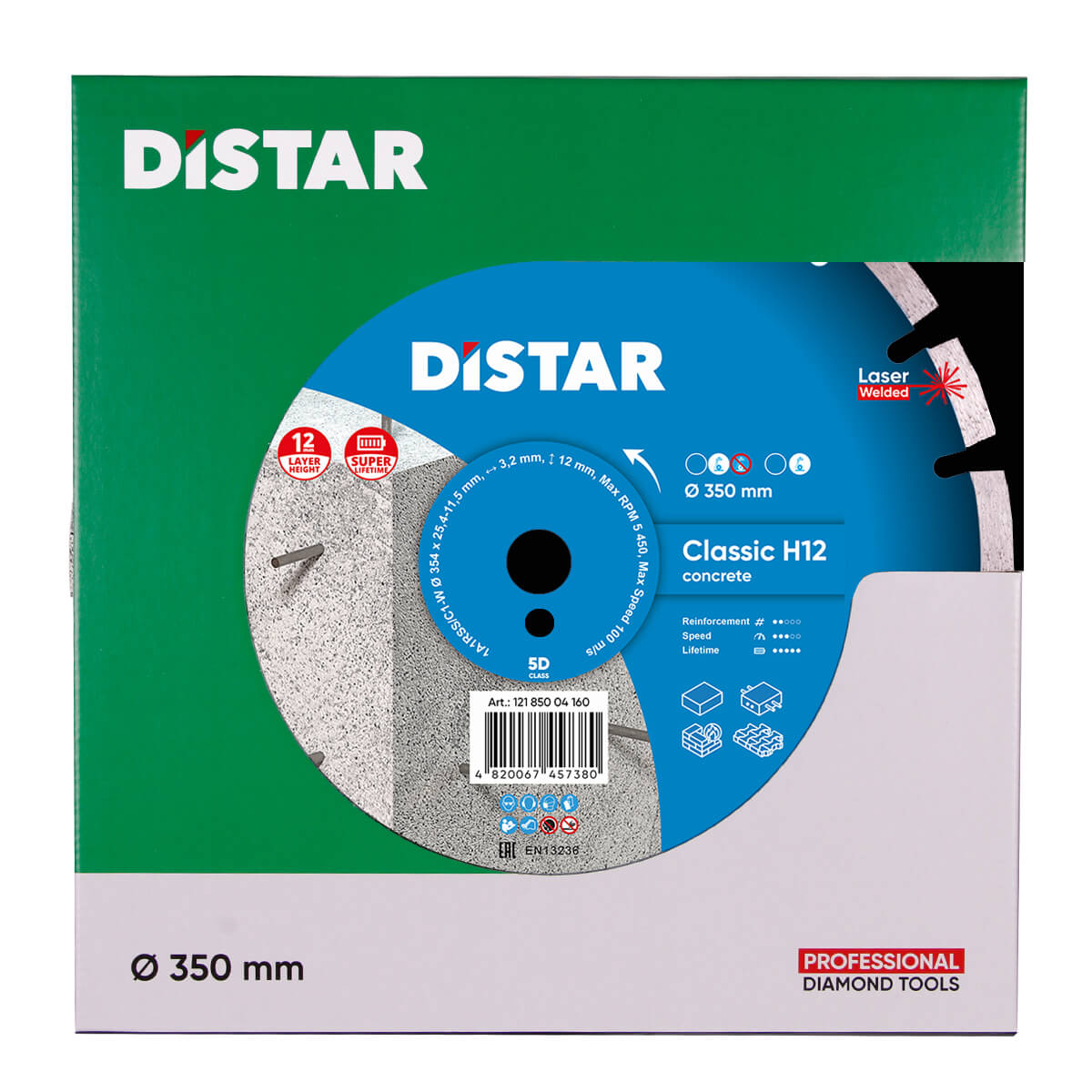 Distar Disco de corte diamantado 1A1RSS 354 Classic H12