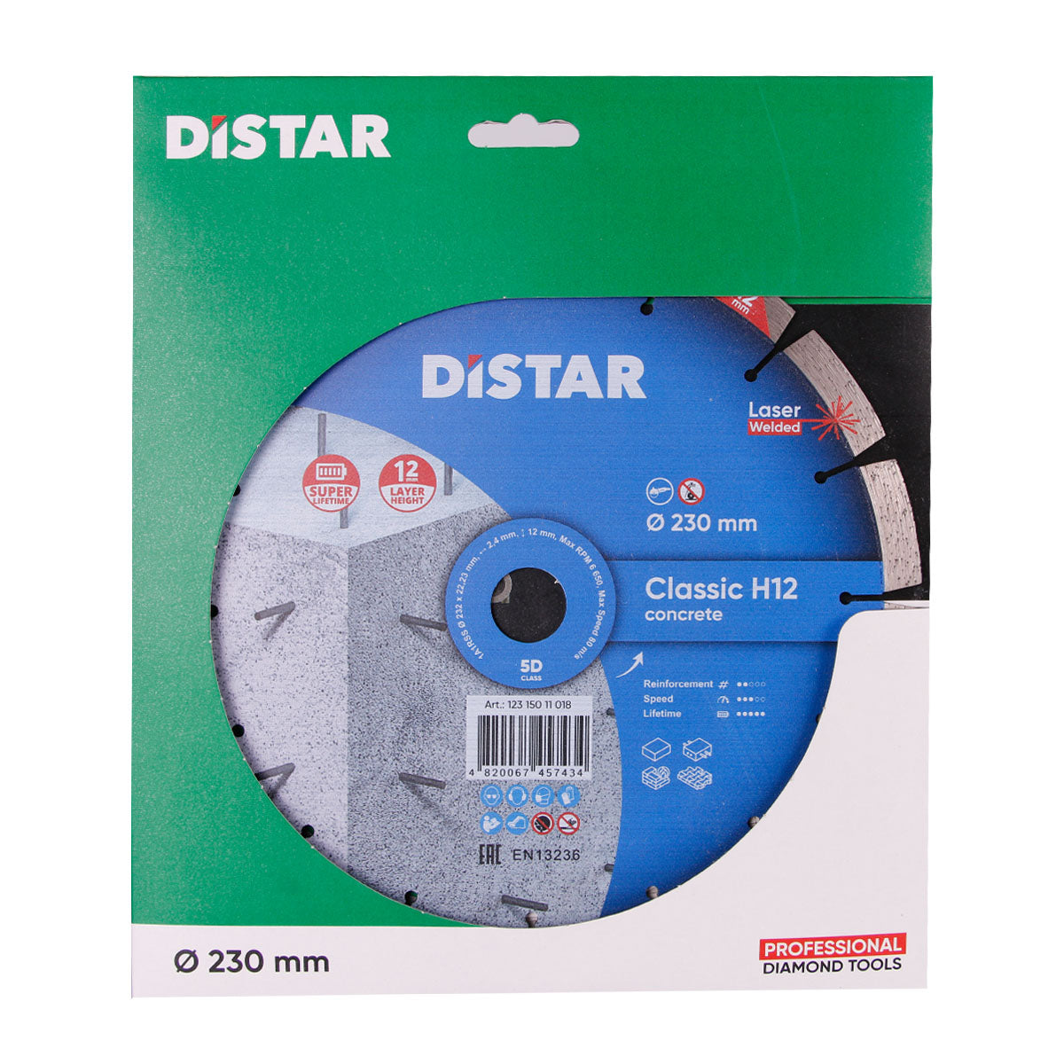 Distar Disco de corte diamantado 1A1RSS 232 Classic H12