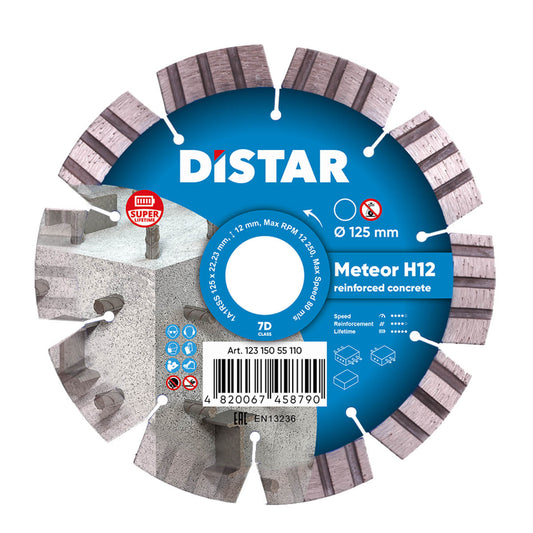 Distar Disco de corte diamante 1A1RSS 125 Meteor H12