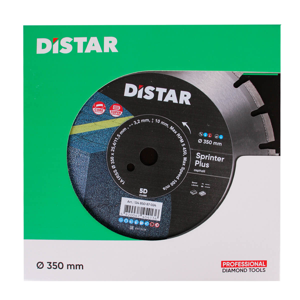 Distar Disco de corte diamante 1A1RSS 350 Sprinter Plus