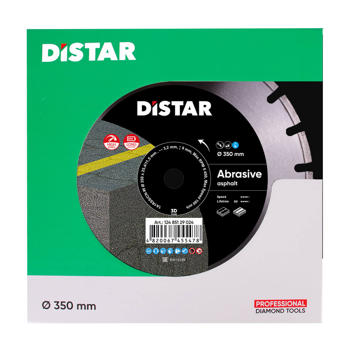 Distar Disco de corte diamantado 1A1RSS 350 Bestseller Abrasivo