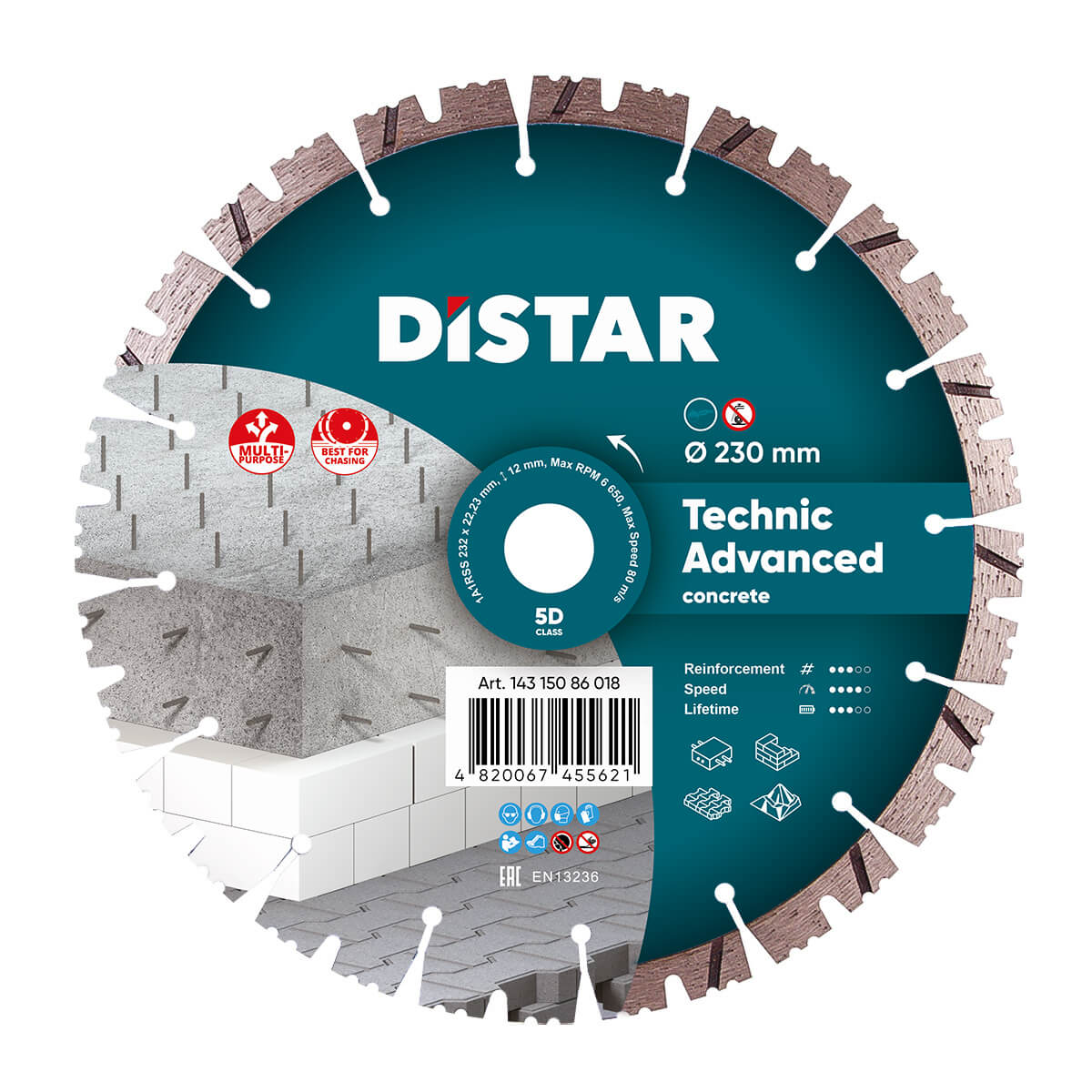 Distar Disco de corte diamante 1A1RSS 232 Technic Advanced