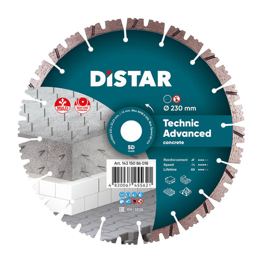 Distar Disco de corte diamante 1A1RSS 232 Technic Advanced