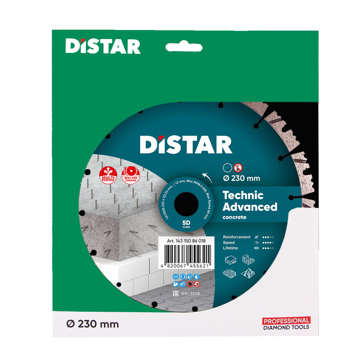 Distar Disco de corte diamante 1A1RSS 232 Technic Advanced