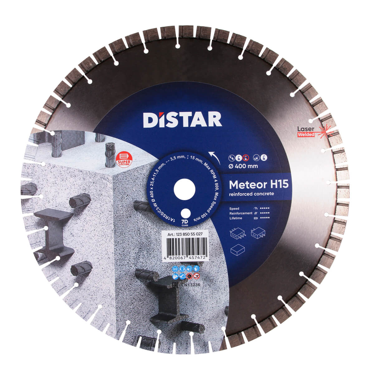 Distar Disco de corte diamante 1A1RSS 400 Meteor H15