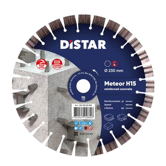 Distar Disco de corte diamante 1A1RSS 230 Meteor H15