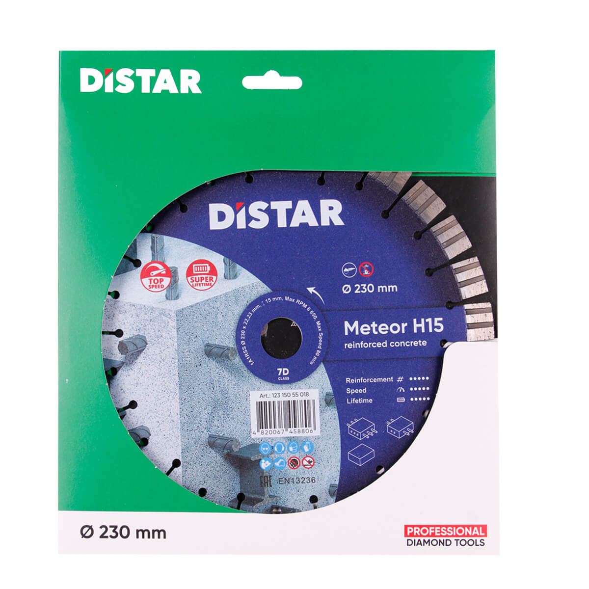Distar Disco de corte diamante 1A1RSS 230 Meteor H15
