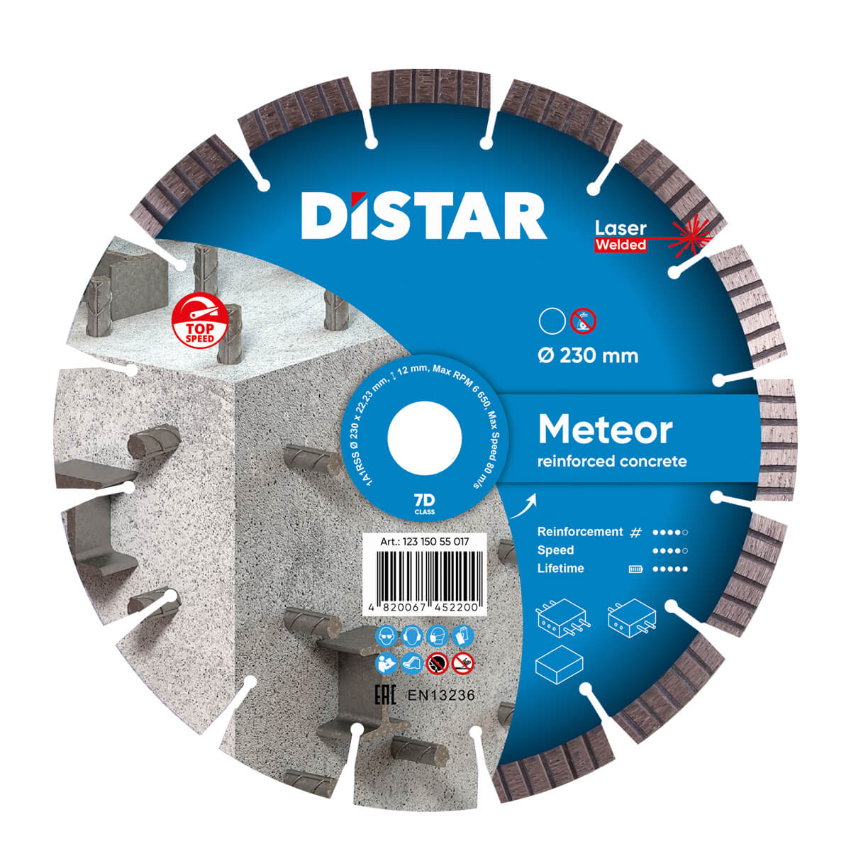 Distar Disco de diamante para hormigón 1A1RSS 230 Meteor