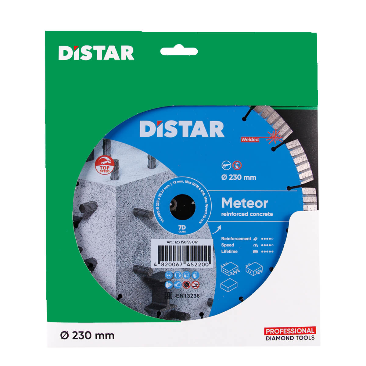 Distar Disco de diamante para hormigón 1A1RSS 230 Meteor