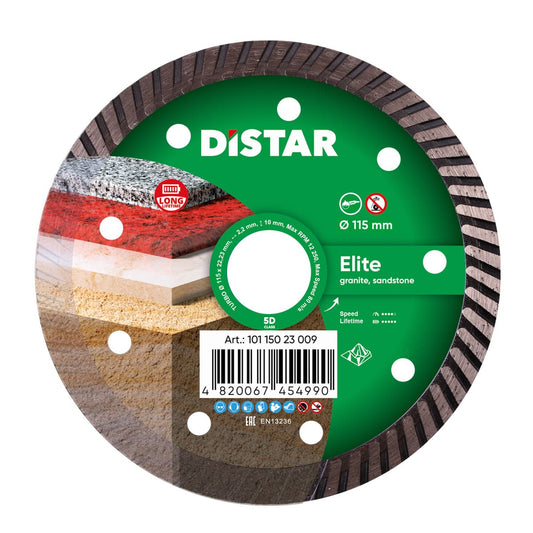 Distar Disco de corte diamante Turbo 115 Elite