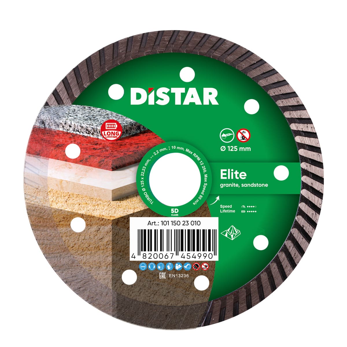 Distar Disco de corte diamante Turbo 125 Elite