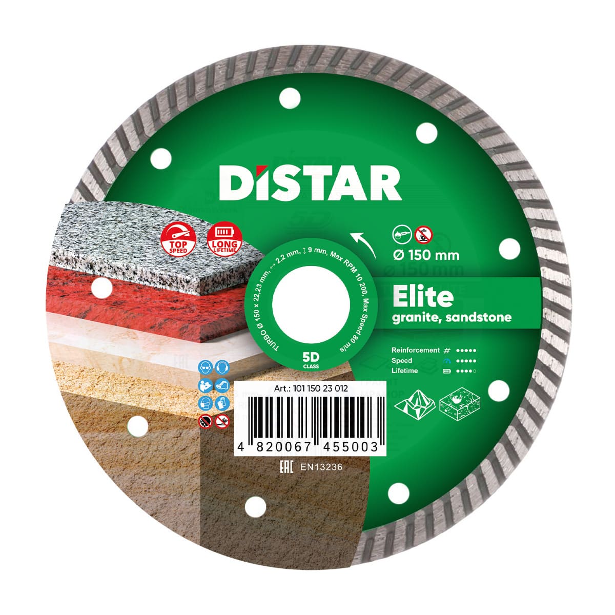 Distar Disco de corte diamantado Turbo 150 Elite