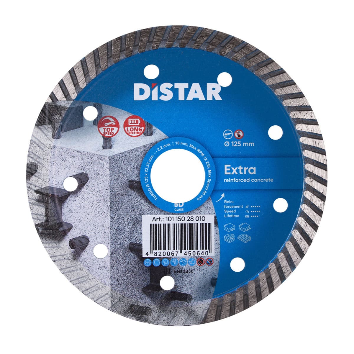 Distar Disco de corte diamante Turbo 125 Extra