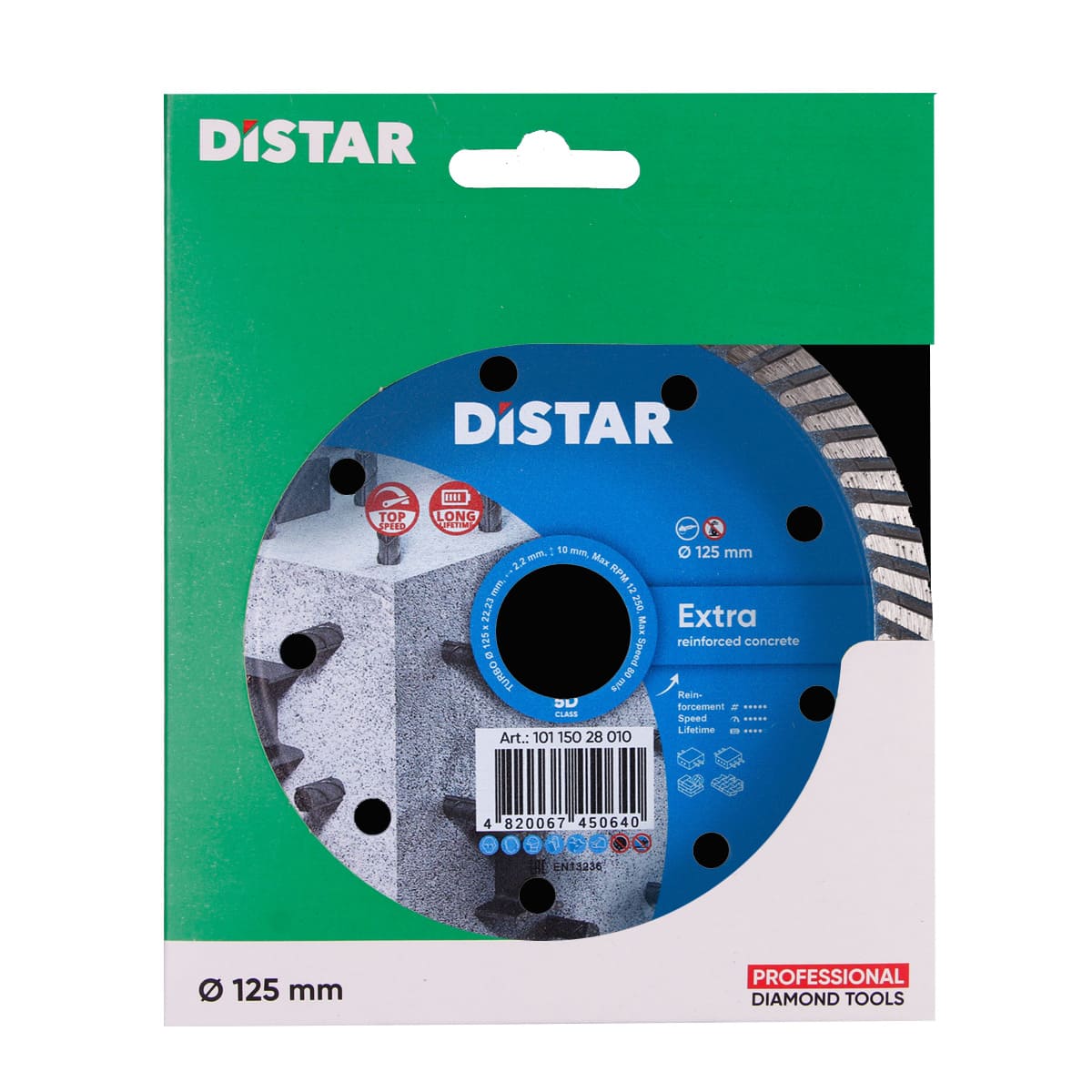 Distar Disco de corte diamante Turbo 125 Extra
